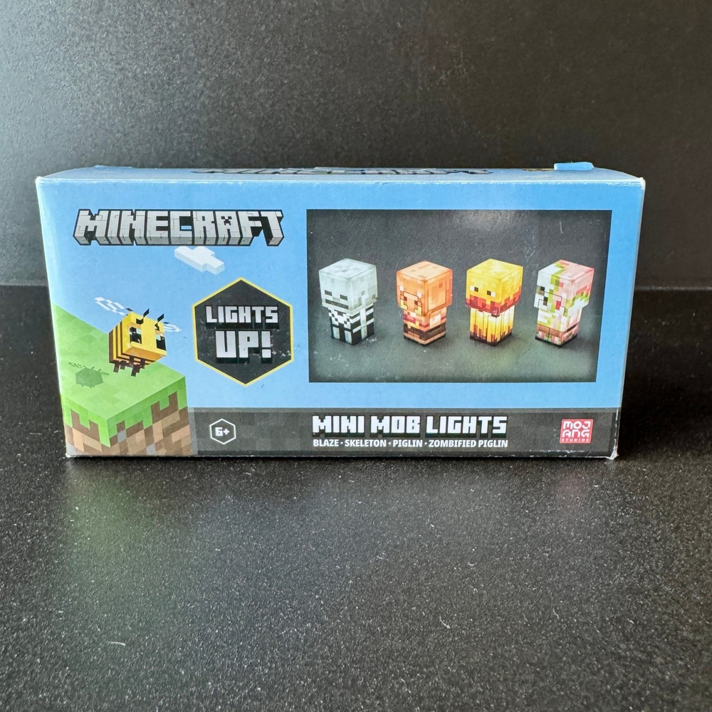 Minecraft Mini Mob Lights Set Blaze Skeleton Piglin Zombified Piglin Mojang